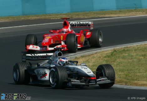 Kimi Raikkonen, Michael Schumacher, Hungaroring, 2003
