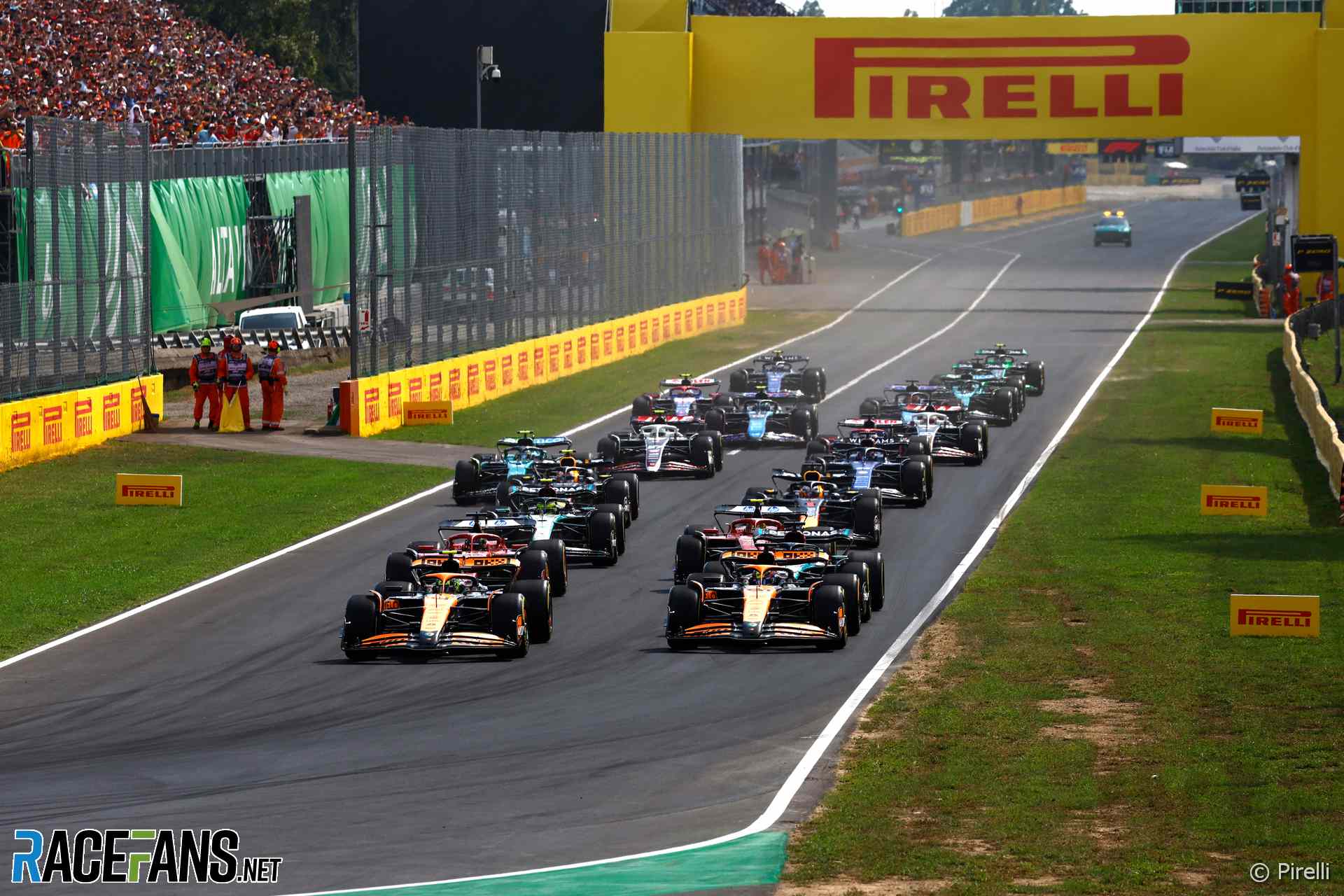 The start of the 2024 Italian Grand Prix at Monza