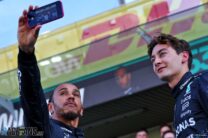Lewis Hamilton, George Russell, Mercedes, Yas Marina, 2024
